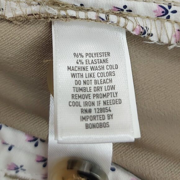 Bonobos Pants Mens Medium 32x29 Beige Comfort Straight Leg Stretch Casual Golf - Picture 10 of 12